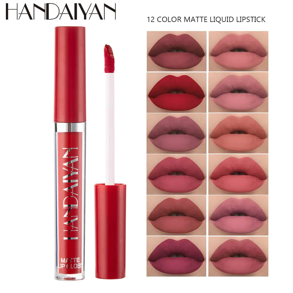 6PC Matte Velvet Lip Gloss Set