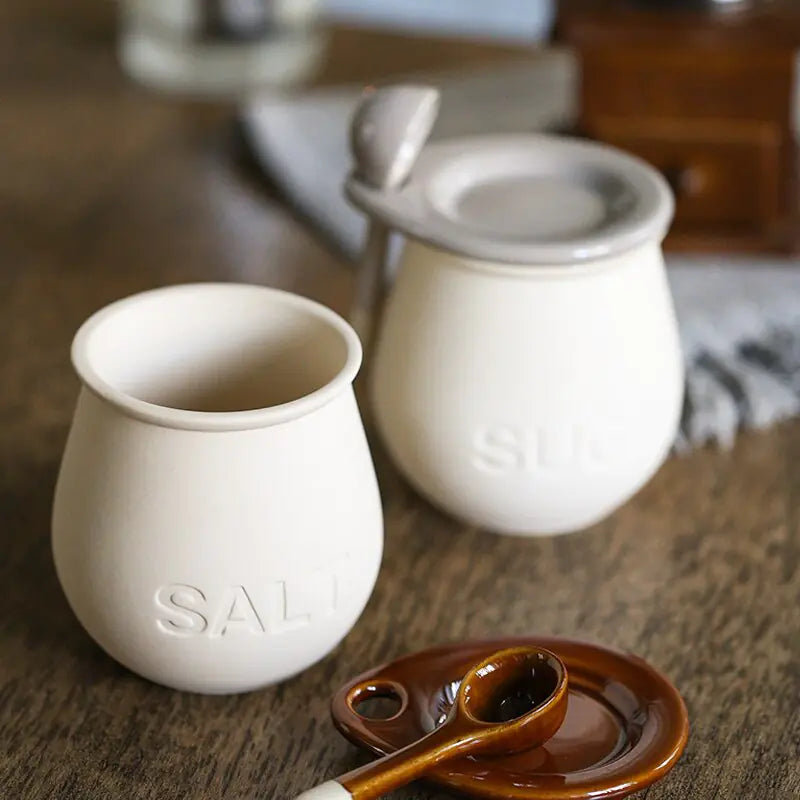 Ceramic Spice Bottle with Lid
