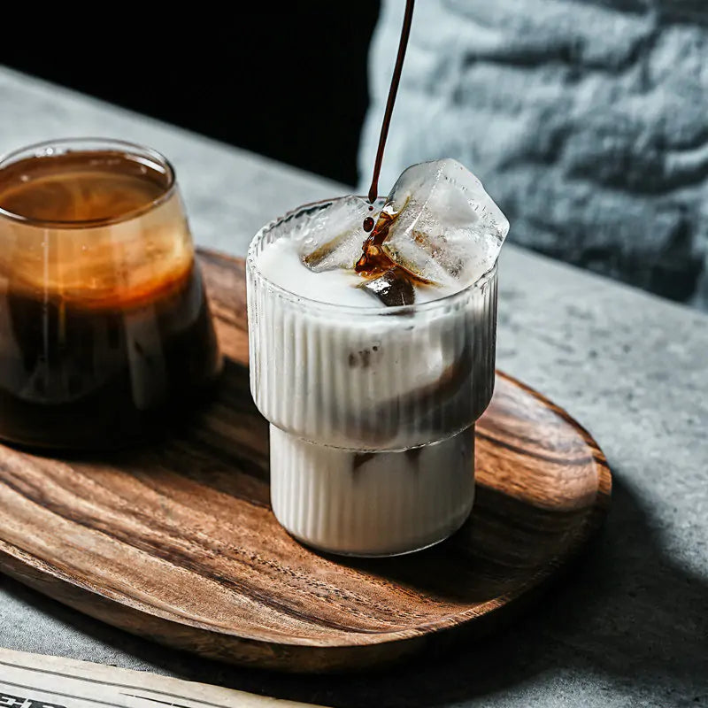 Vidrio para café con leche resistente al calor